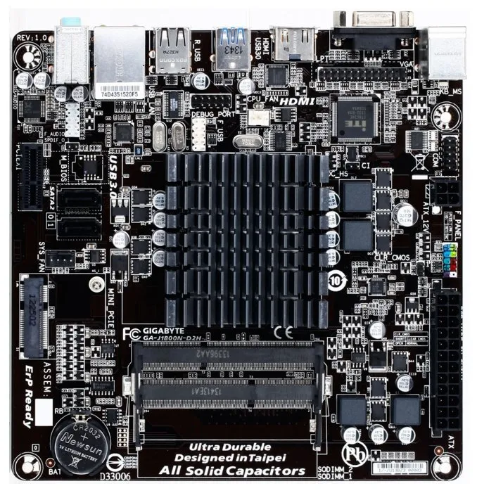 Материнская плата Gigabyte GA-J1800N-D2H