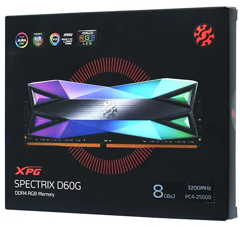 Оперативная память 16 GB kit ADATA XPG SPECTRIX D60 RGB AX4U320038G16A-DT60