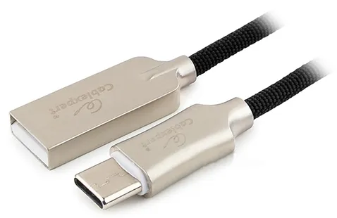 Кабель USB Type A-C Cablexpert CC-P-USBC02Bk-1M