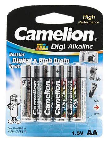 Батарейка CAMELION Digi Alkaline LR6-BP4DG