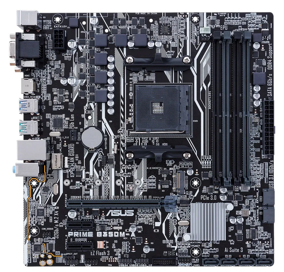 Материнская плата Asus PRIME B350M-A