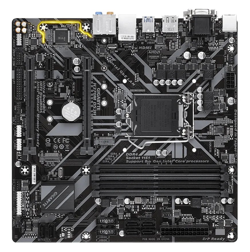 Материнская плата GIGABYTE H370M DS3H 1.0 GAH37MS3H-00-G