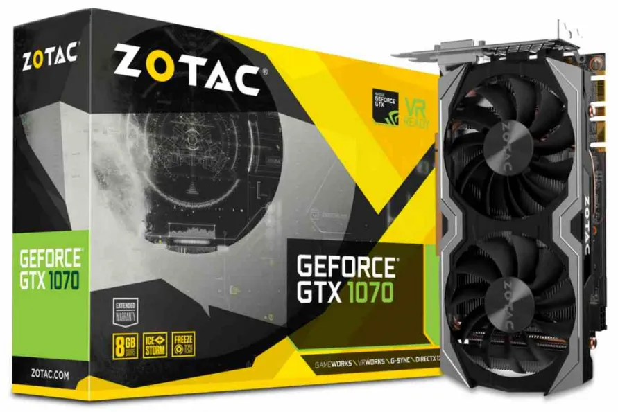 Видеокарта 8Gb ZOTAC GTX1070 Mini ZT-P10700G-10M