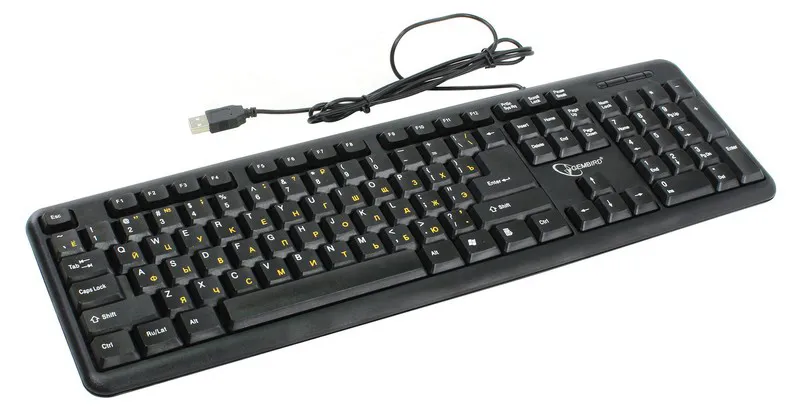 Клавиатура Gembird KB-8320U-Ru-Lat-BL black