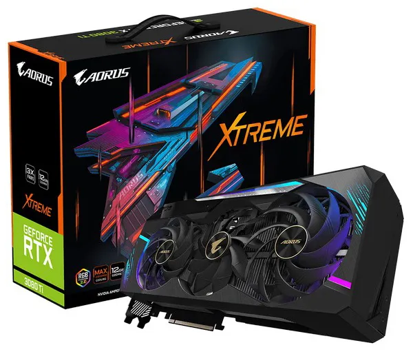 Видеокарта 12Gb GIGABYTE RTX3080Ti GV-N308TAORUS X-12GD