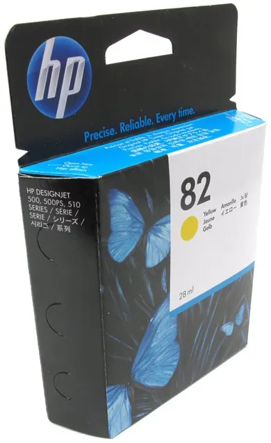 Картридж струйный HP CH568A Yellow № 82