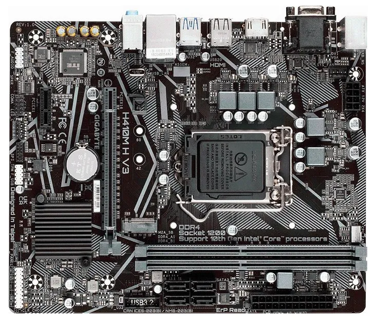 Материнская плата GIGABYTE H410M-H V3