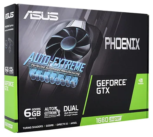 Видеокарта 6 GB ASUS GTX 1660 SUPER PH-GTX1660S-6G