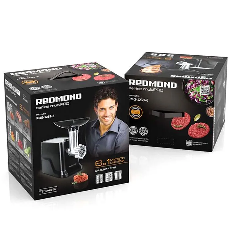 Мясорубка REDMOND RMG-1239-6 Черный