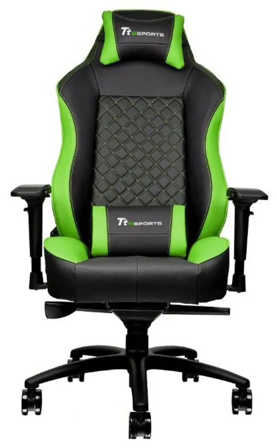 Игровое компьютерное кресло Thermaltake GTC 500 Black & Green (GC-GTC-BGLFDL-01)