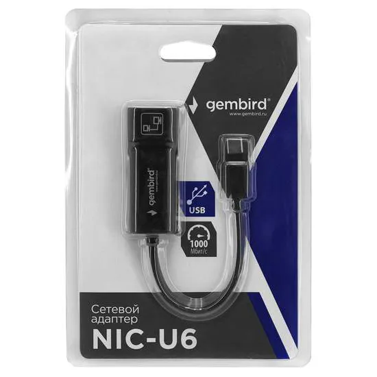 Сетевой адаптер Gembird NIC-U6