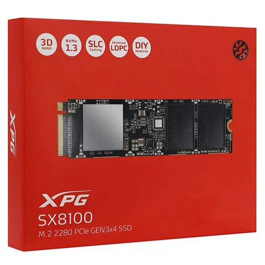 SSD накопитель 4 TB ADATA XPG SX8100 ASX8100NP-4TT-C