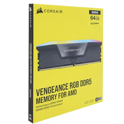 Оперативная память 64 GB kit Corsair Vengeance RGB CMH64GX5M2B6000Z40