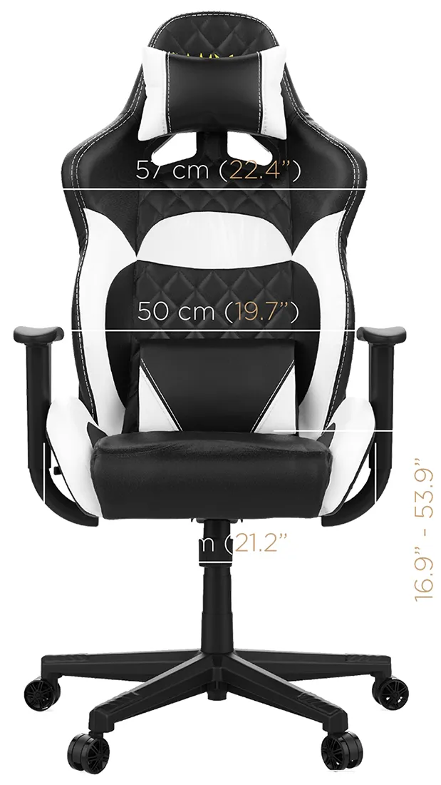 Игровое компьютерное кресло GAMDIAS ZELUS E1 L BW WHITE