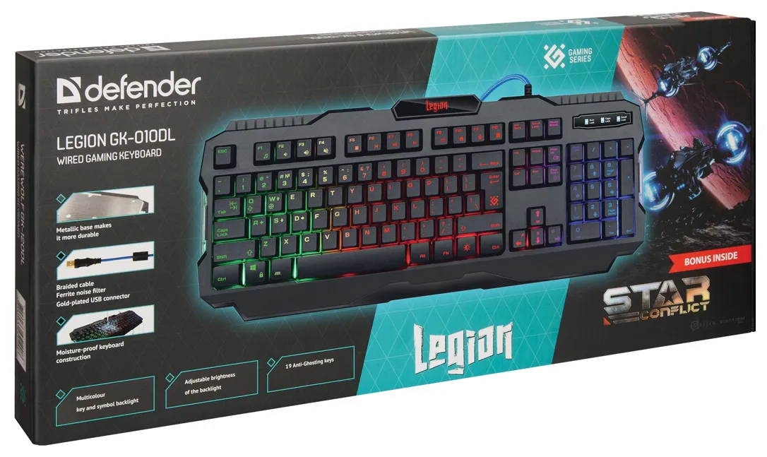 Клавиатура игровая Defender Legion GK-010DL RU
