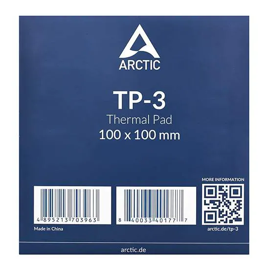 Термопрокладка Arctic Cooling Thermal pad TP-3 100x100x1mm 3.4g/cm3