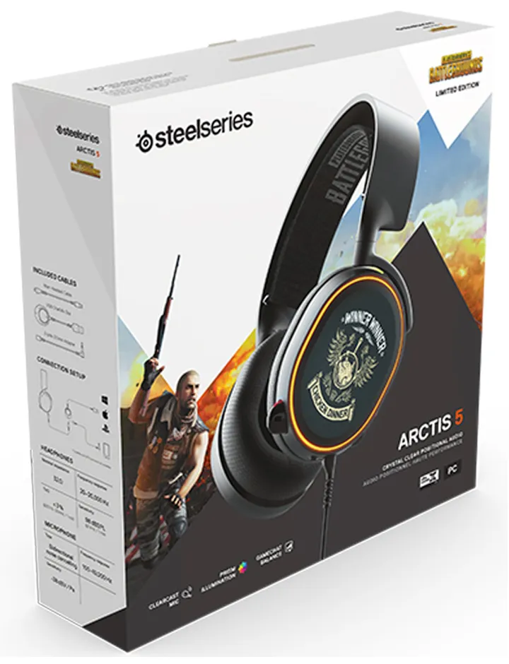 Гарнитура Steelseries Arctis 5 PUBG Edition 61510