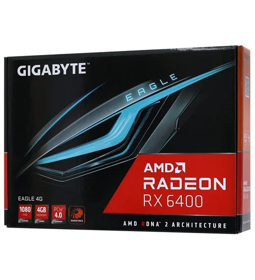 Видеокарта 4 GB Gigabyte RX 6400 EAGLE GV-R64EAGLE-4GD