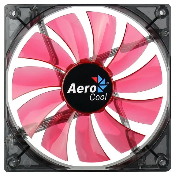 Кулер для кейса AeroCool Lightning Red Led (14см)