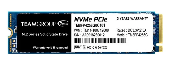 SSD накопитель 256Gb Team Group MP34 TM8FP4256G0C101