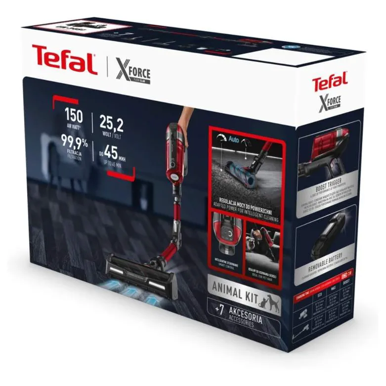 Беспроводной пылесос Tefal X-FORCE FLEX 12.60 ANIMAL AUTO TY98A9WO