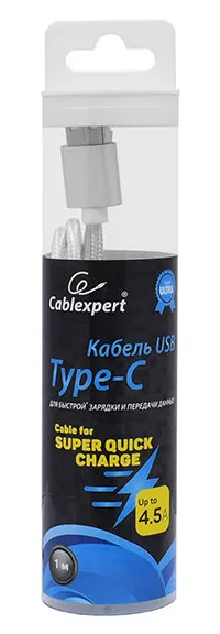 Кабель USB Type A-C Cablexpert CC-U-USBC01S-1M