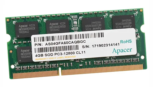 Оперативная память для ноутбука 4 GB Apacer DS.04G2K.HAM