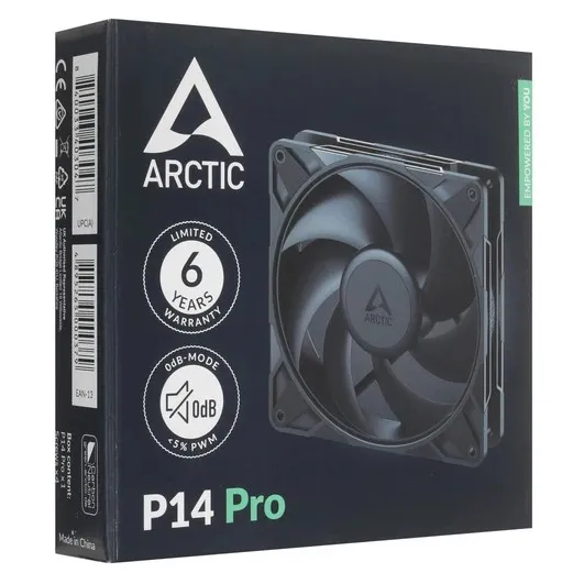 Вентилятор для корпуса ARCTIC P14 Pro Black ACFAN00313A