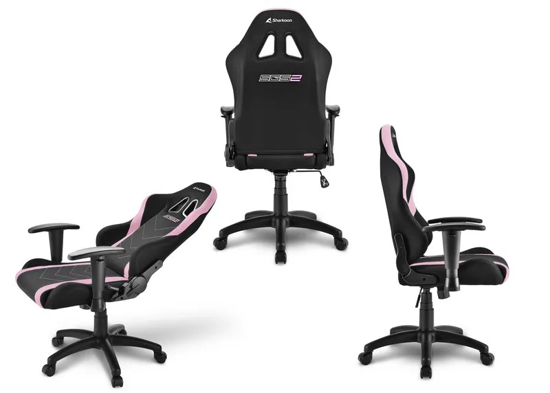 Игровое компьютерное кресло для детей Sharkoon Skiller SGS2 Jr. Black-rose
