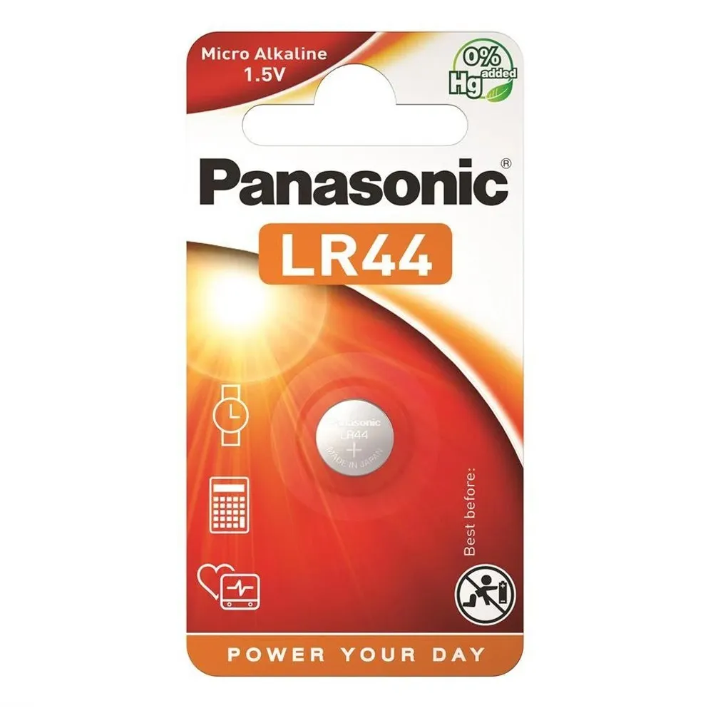 Батарейка дисковая литиевая PANASONIC LR-44/1B