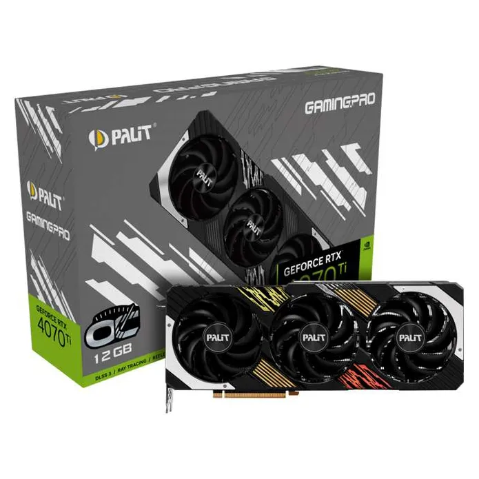 Видеокарта 12GB PALIT RTX4070Ti GAMINGPRO OC NED407TT19K9-1043A