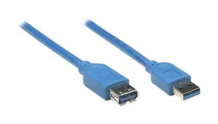 Кабель Manhattan USB 3.0 А (M)/А (F) 322379