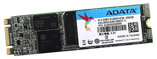 SSD накопитель 256 GB  ADATA SU800  ASU800NS38-256GT-C M.2