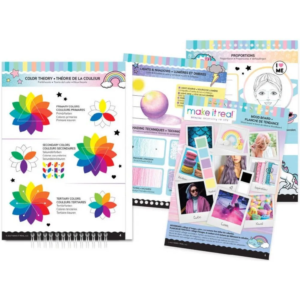 Набор для творчества Make It Real Скэтчбук SKETCHBOOK - PASTEL POP!