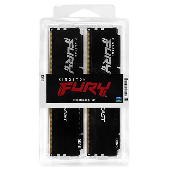 Оперативная память 16 GB kit Kingston Fury Beast KF560C36BBEK2-16