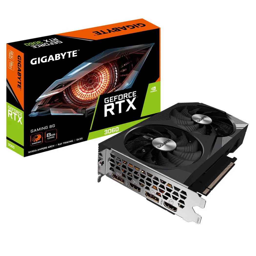 Видеокарта 8Gb GIGABYTE GV-N3060GAMING-8GD