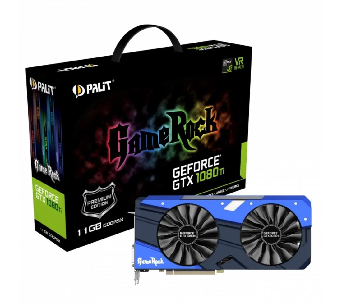 Видеокарта PALIT GTX1080Ti GAMEROCK PREMIUM NEB108TH15LC-1020G 11Gb