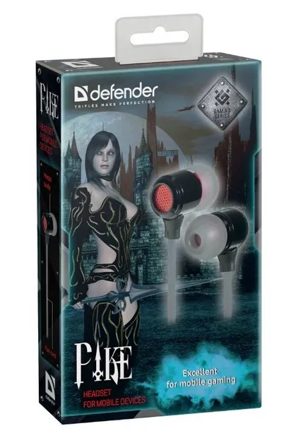 Гарнитура Defender Pike black-red