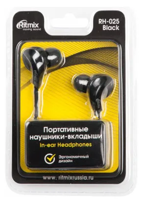 Наушники Ritmix RH-025 black