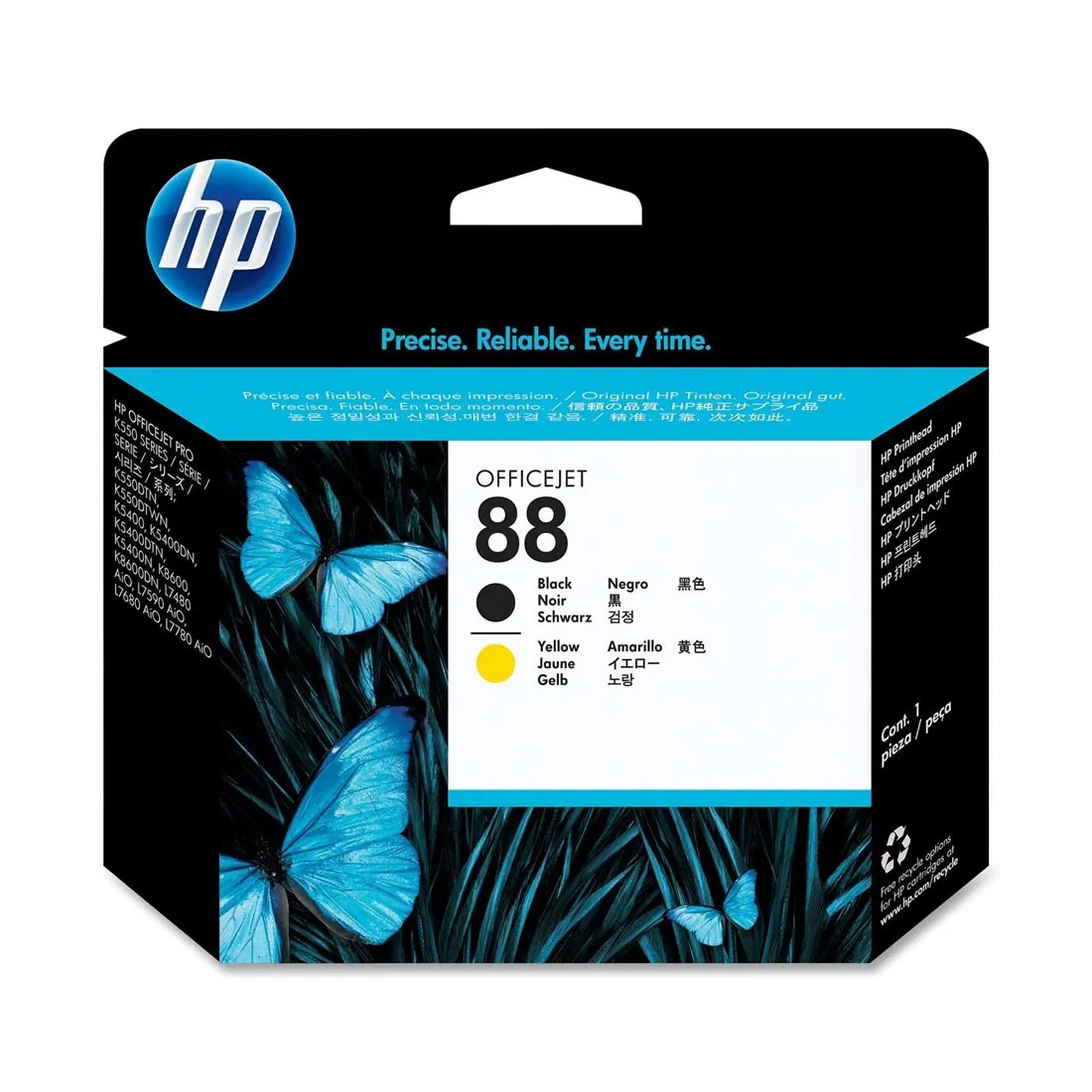 Картридж струйный HP Black and Yellow №88 C9381A