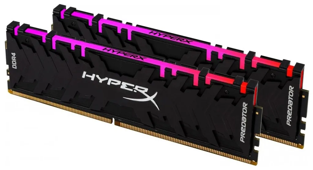 Оперативная память 16 GB kit Kingston HyperX Predator RGB HX440C19PB3AK2/16