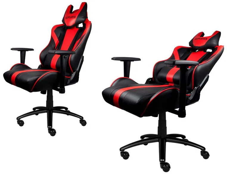 Игровое компьютерное кресло 1st Player FK1 Red/Black