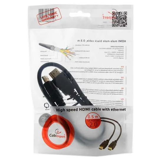 Кабель SVGA, HDMI to HDMI, 0.5m, Cablexpert CC-HDMI4-0.5M