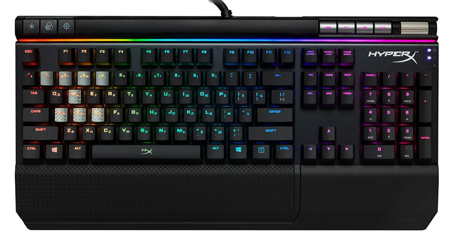 Клавиатура Kingston HyperX HX-KB2RD2-RU/R1 Alloy Elite RGB Mechanical Gaming