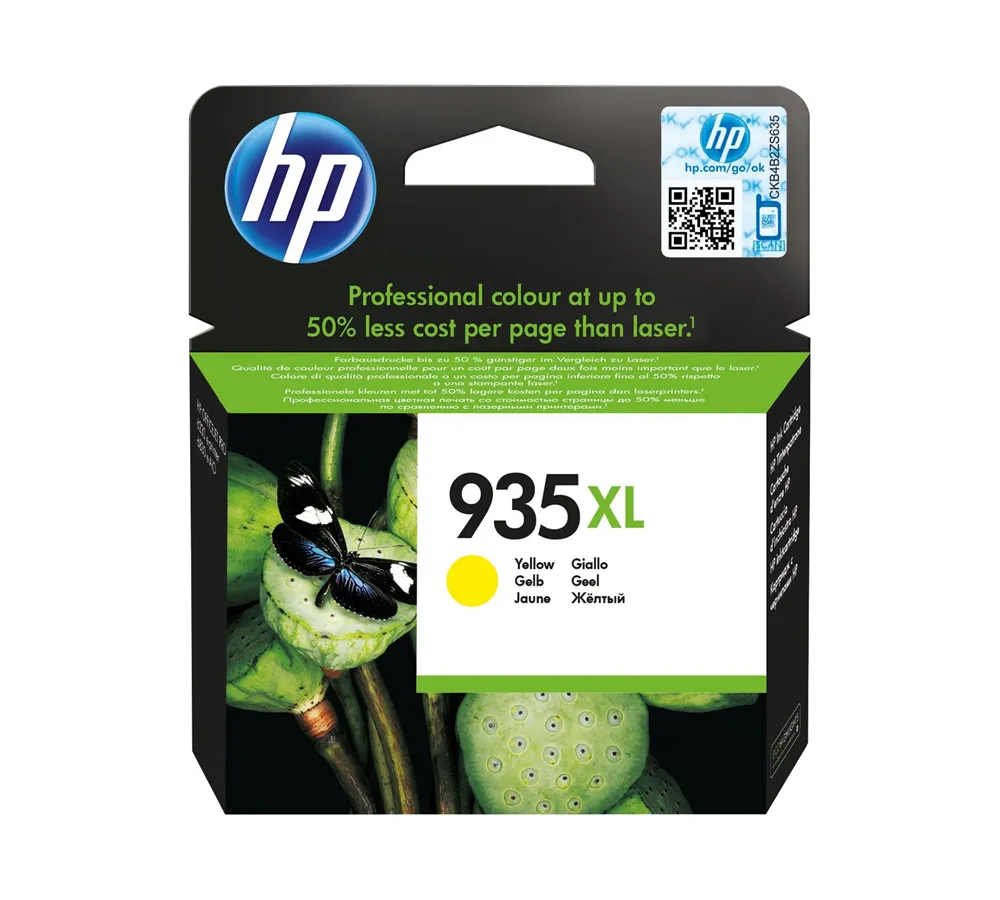 Картридж HP Europe C2P26AE чернильный №935 желтый
