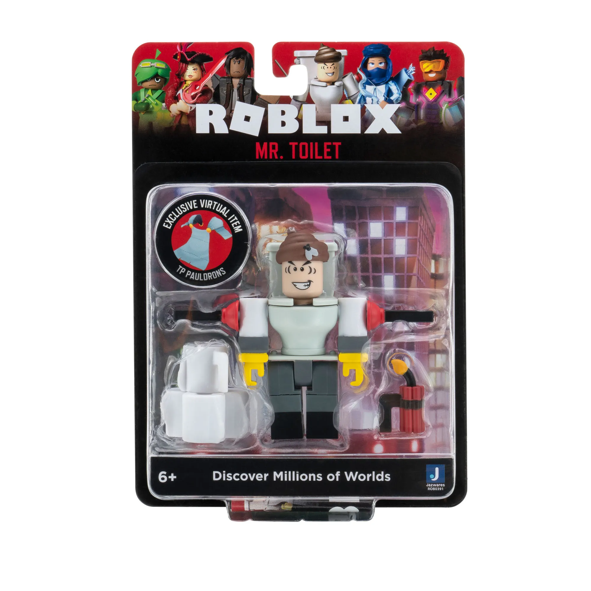 Фигурка Jazwares Roblox Core Figures Mr. Toilet W9