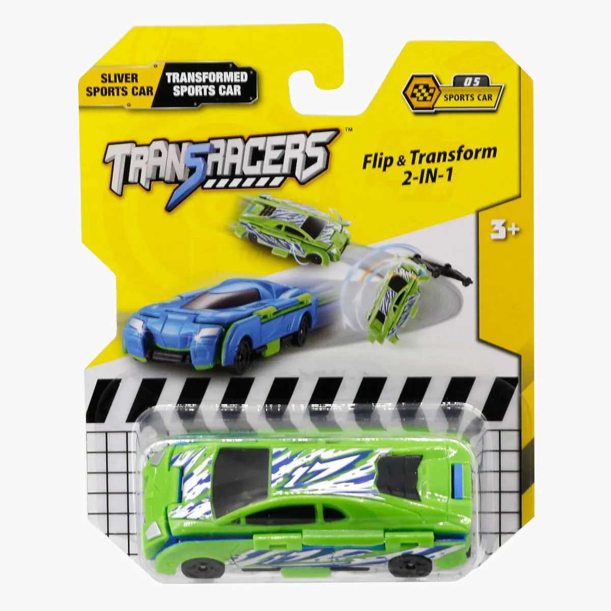 Машинка-трансформер Flip Cars 2 В 1 Flip Vehicle (Спортивный автомобиль Трансформер)