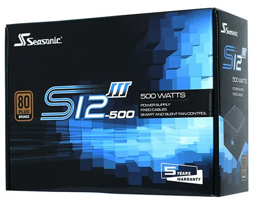 Блок питания 500W Seasonic S12III-500 SSR-500GB3