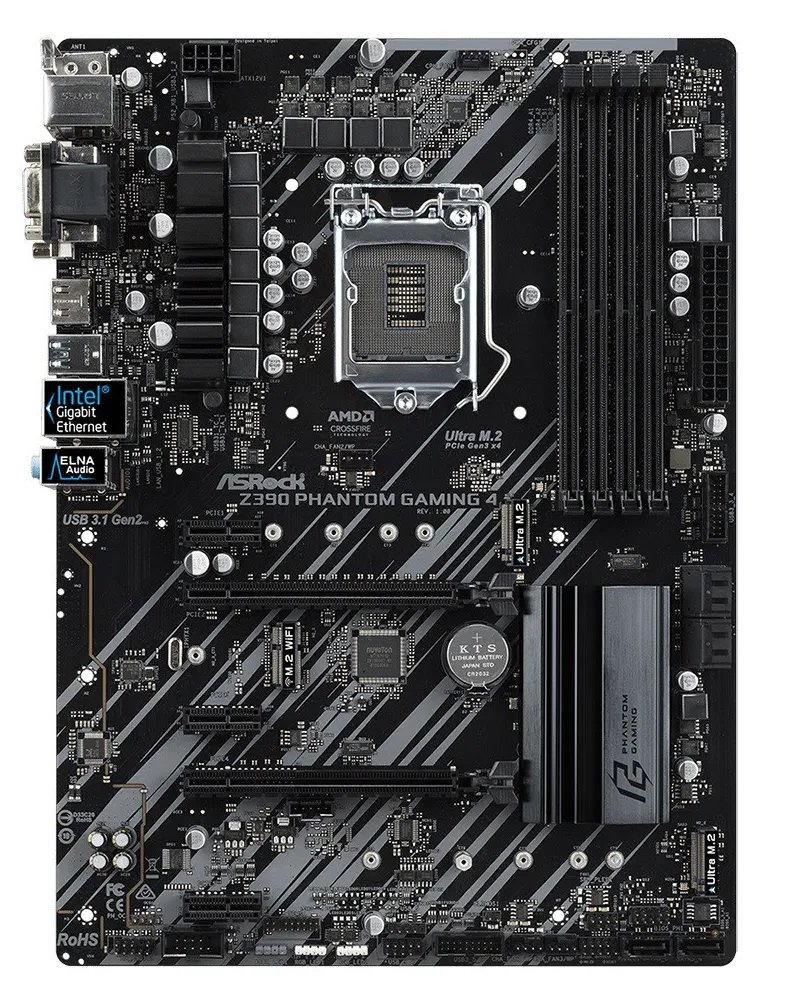 Геймерская Материнская плата ASRock Z390 PHANTOM GAMING 4