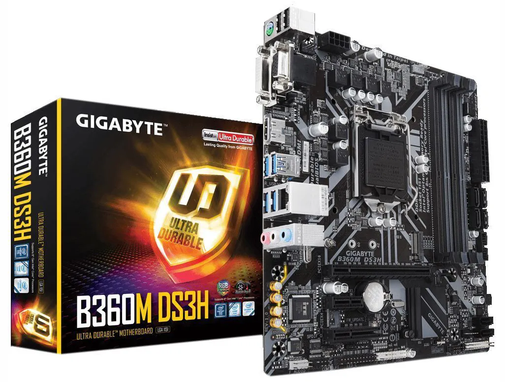 Материнская плата Gigabyte B360M DS3H